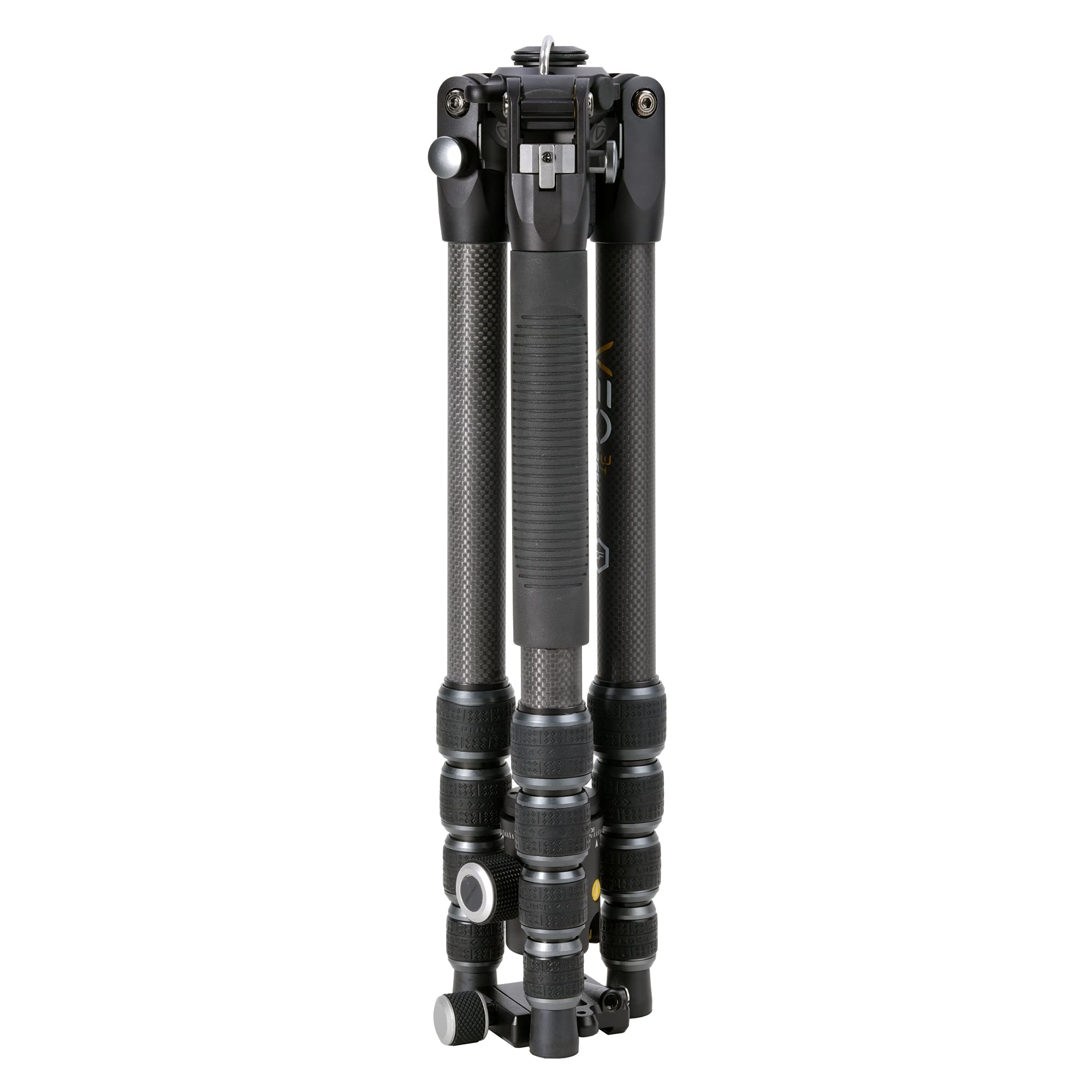 Vanguard Veo3T265Hcbp Carbon Fiber Travel Tripod With Ball Head, Removeable Pan Handle, And Quick Shoe With Built In Smartphone Holder